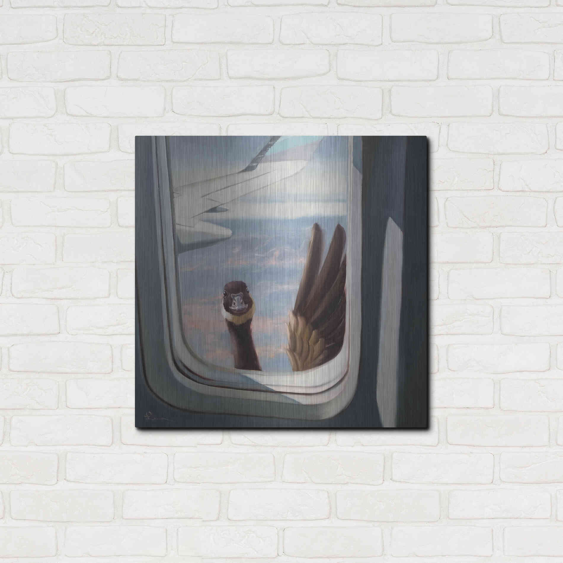 Luxe Metal Art 'Friendly Skies' by Lucia Heffernan, Metal Wall Art,24x24