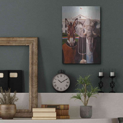 Luxe Metal Art 'Washington Gothic' by Lucia Heffernan, Metal Wall Art,12x16