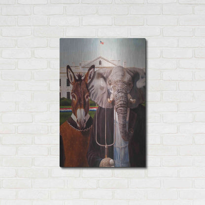 Luxe Metal Art 'Washington Gothic' by Lucia Heffernan, Metal Wall Art,24x36