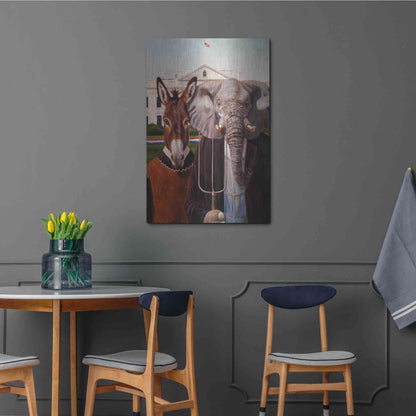 Luxe Metal Art 'Washington Gothic' by Lucia Heffernan, Metal Wall Art,24x36