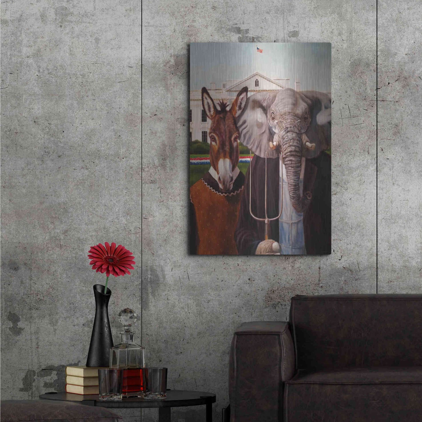 Luxe Metal Art 'Washington Gothic' by Lucia Heffernan, Metal Wall Art,24x36