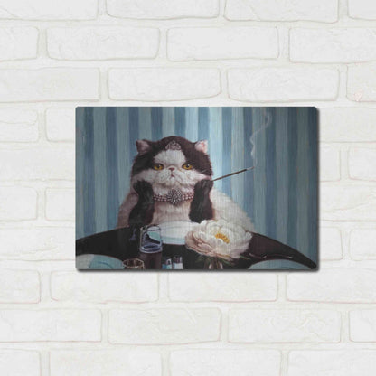 Luxe Metal Art 'Breakfast at Tiffany's' by Lucia Heffernan, Metal Wall Art,16x12
