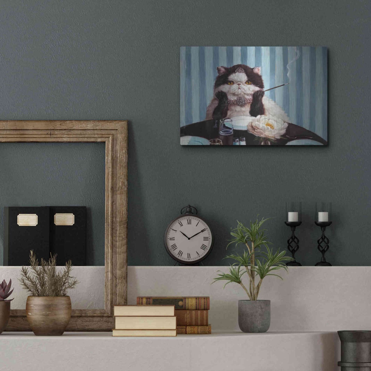 Luxe Metal Art 'Breakfast at Tiffany's' by Lucia Heffernan, Metal Wall Art,16x12