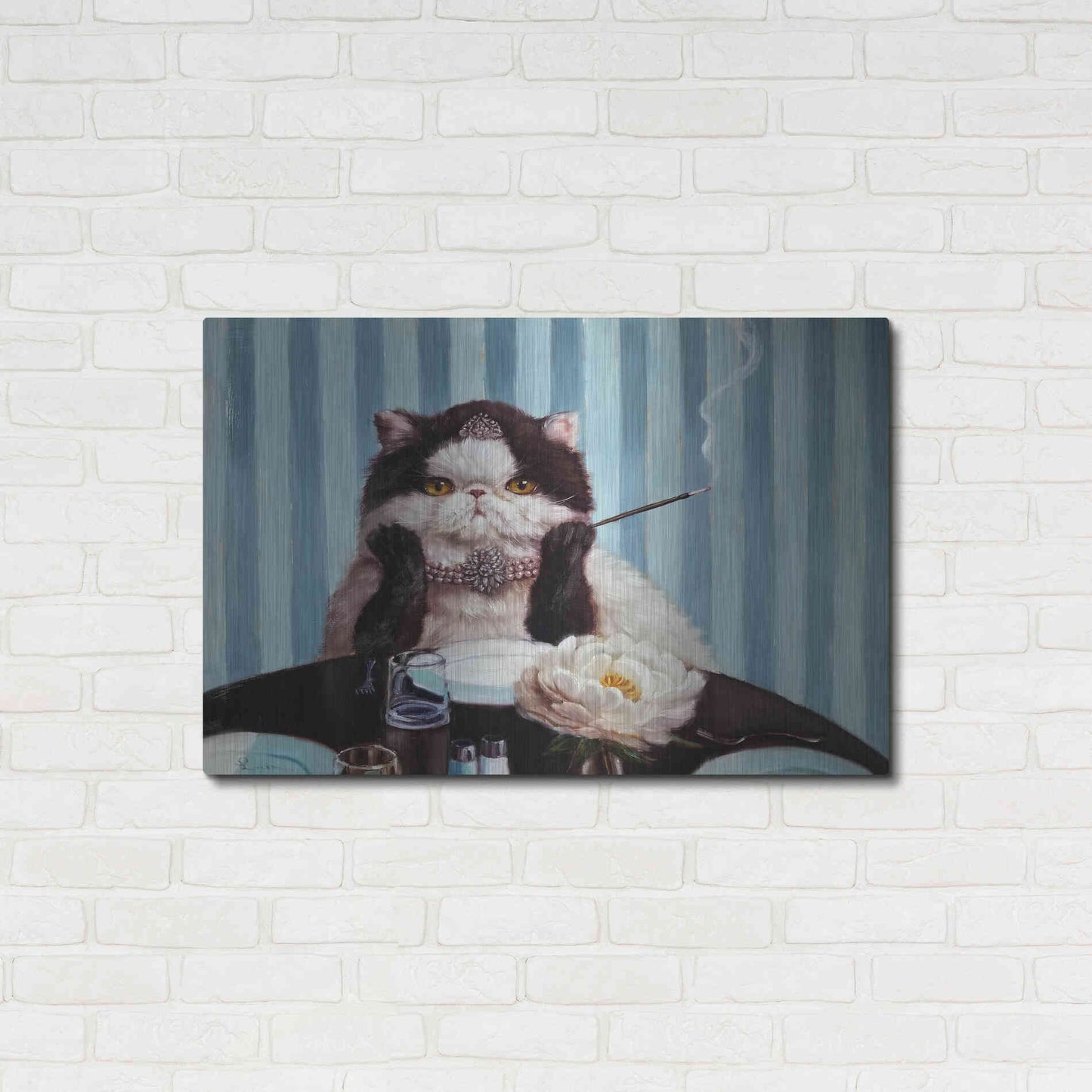 Luxe Metal Art 'Breakfast at Tiffany's' by Lucia Heffernan, Metal Wall Art,36x24