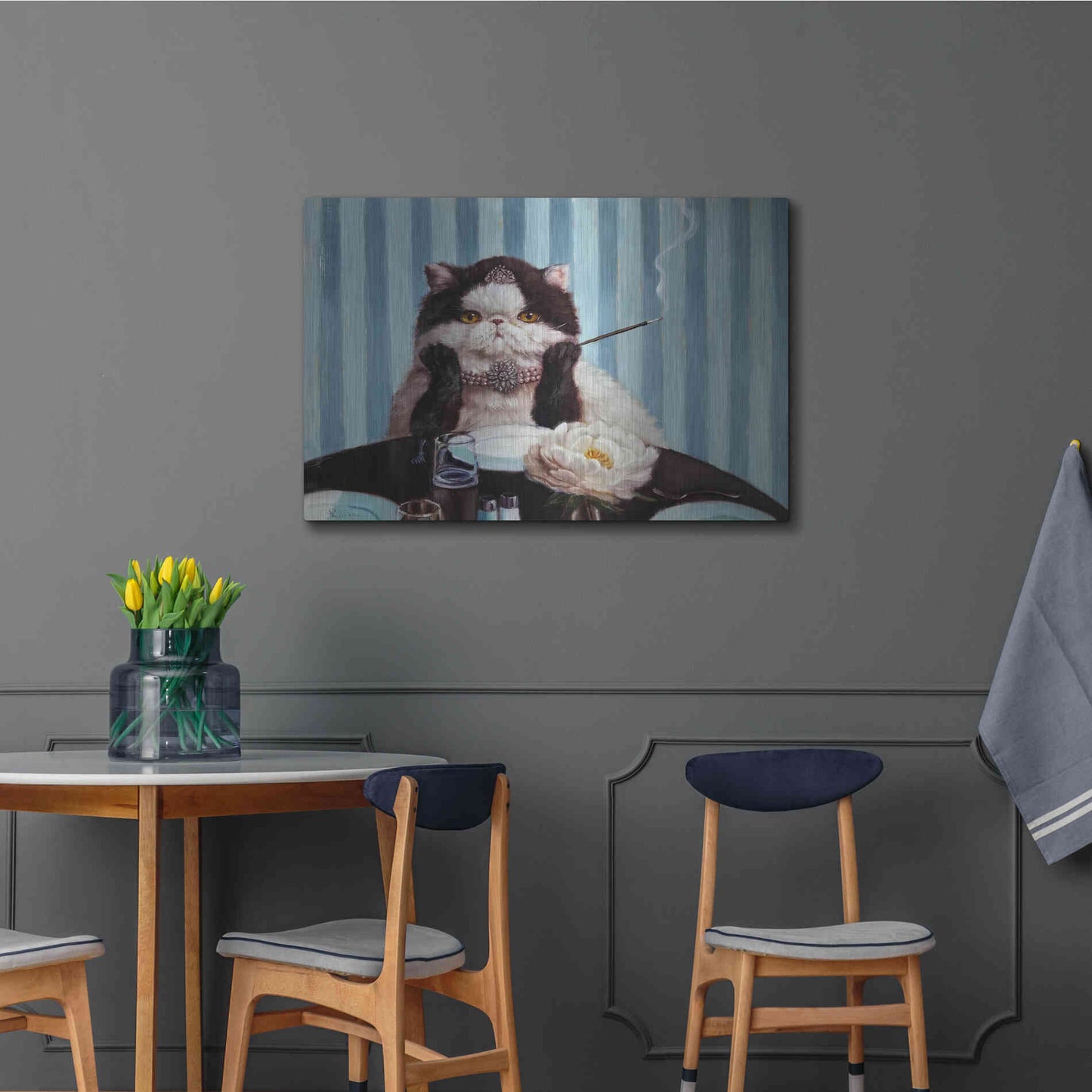 Luxe Metal Art 'Breakfast at Tiffany's' by Lucia Heffernan, Metal Wall Art,36x24