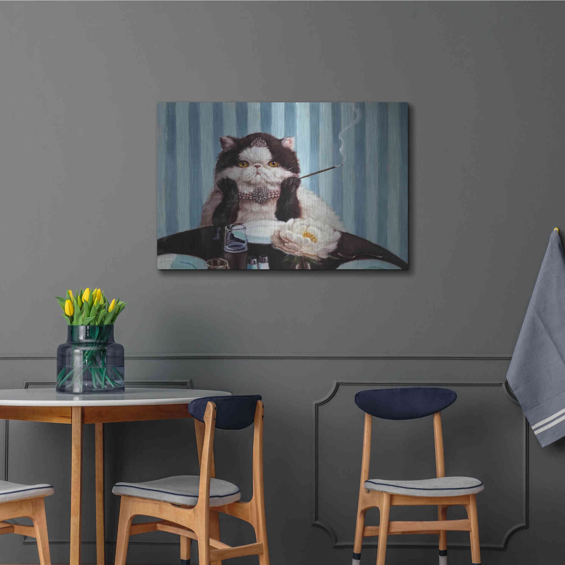 Luxe Metal Art 'Breakfast at Tiffany's' by Lucia Heffernan, Metal Wall Art,36x24