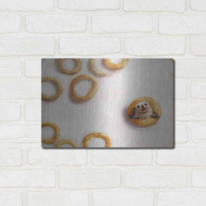 Luxe Metal Art 'Sealrio' by Lucia Heffernan, Metal Wall Art,16x12