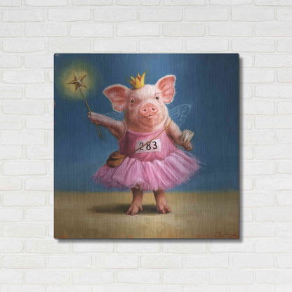 Luxe Metal Art 'Tooth Fairy' by Lucia Heffernan, Metal Wall Art,36x36