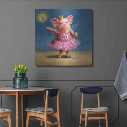 Luxe Metal Art 'Tooth Fairy' by Lucia Heffernan, Metal Wall Art,36x36