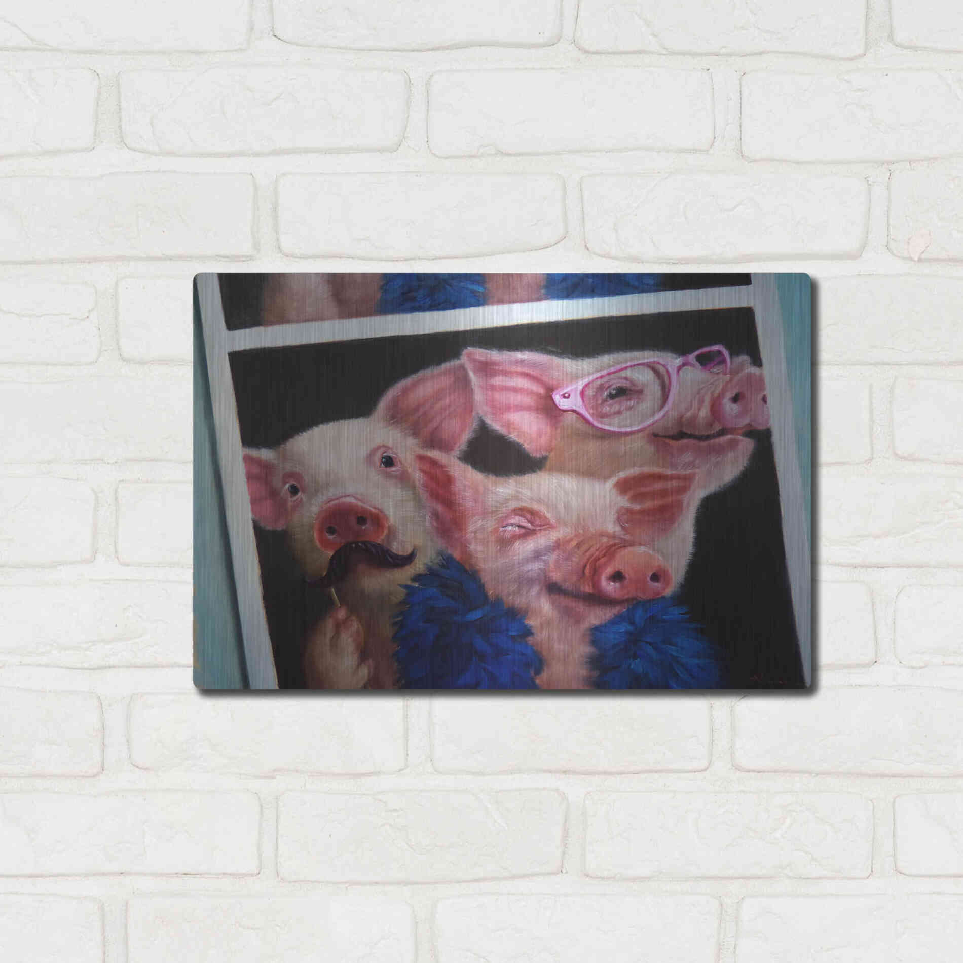 Luxe Metal Art 'Photoshoot' by Lucia Heffernan, Metal Wall Art,16x12