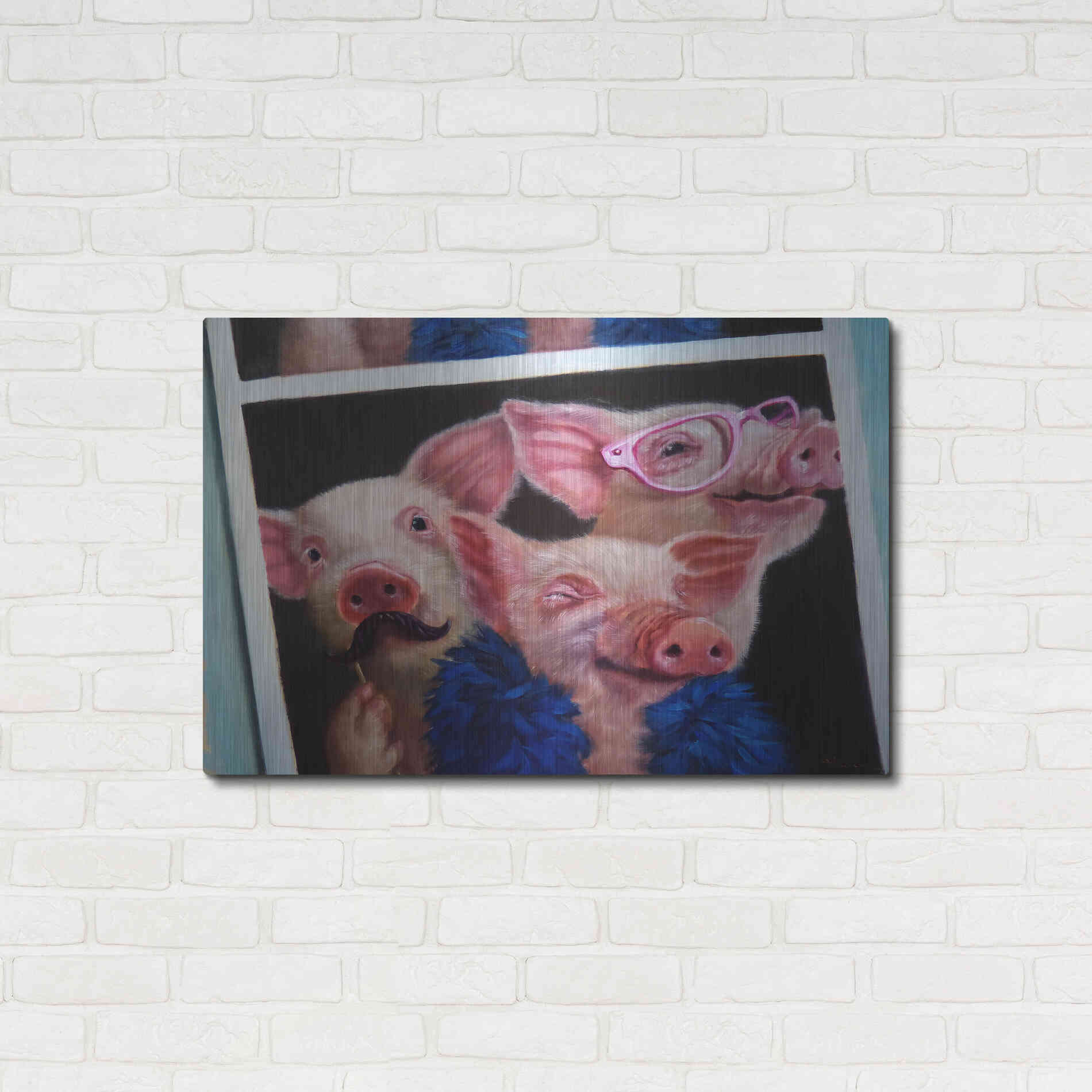 Luxe Metal Art 'Photoshoot' by Lucia Heffernan, Metal Wall Art,36x24