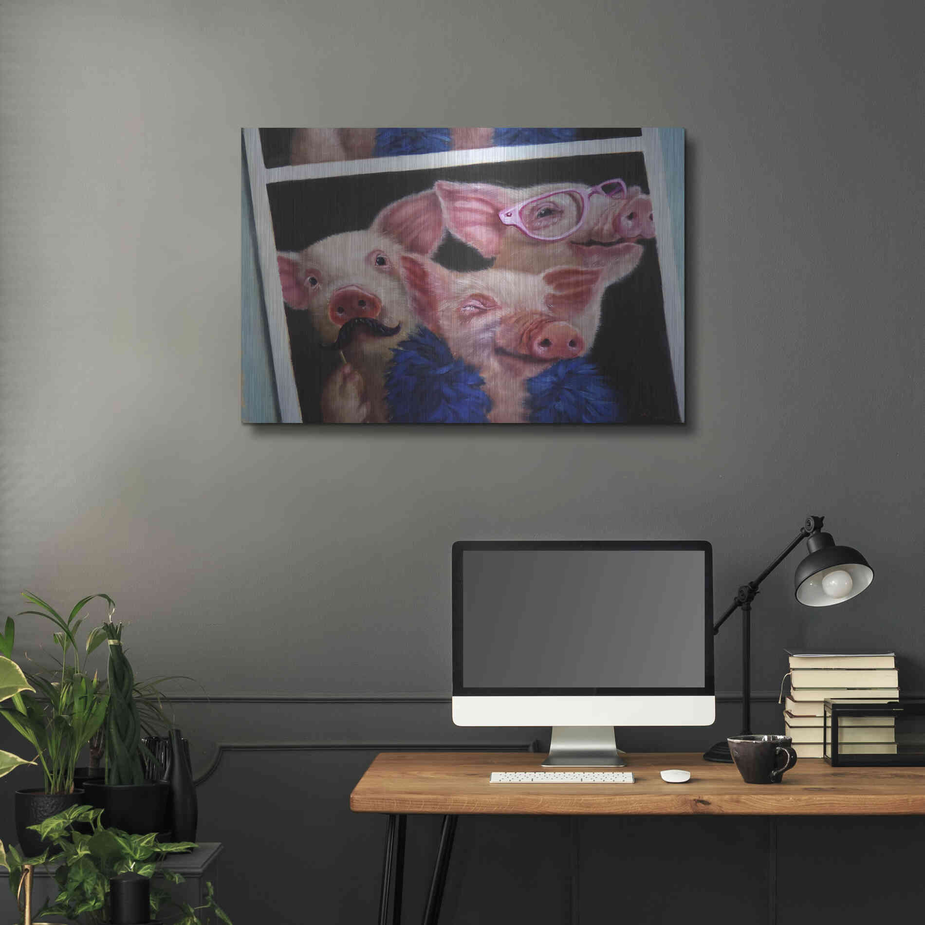 Luxe Metal Art 'Photoshoot' by Lucia Heffernan, Metal Wall Art,36x24