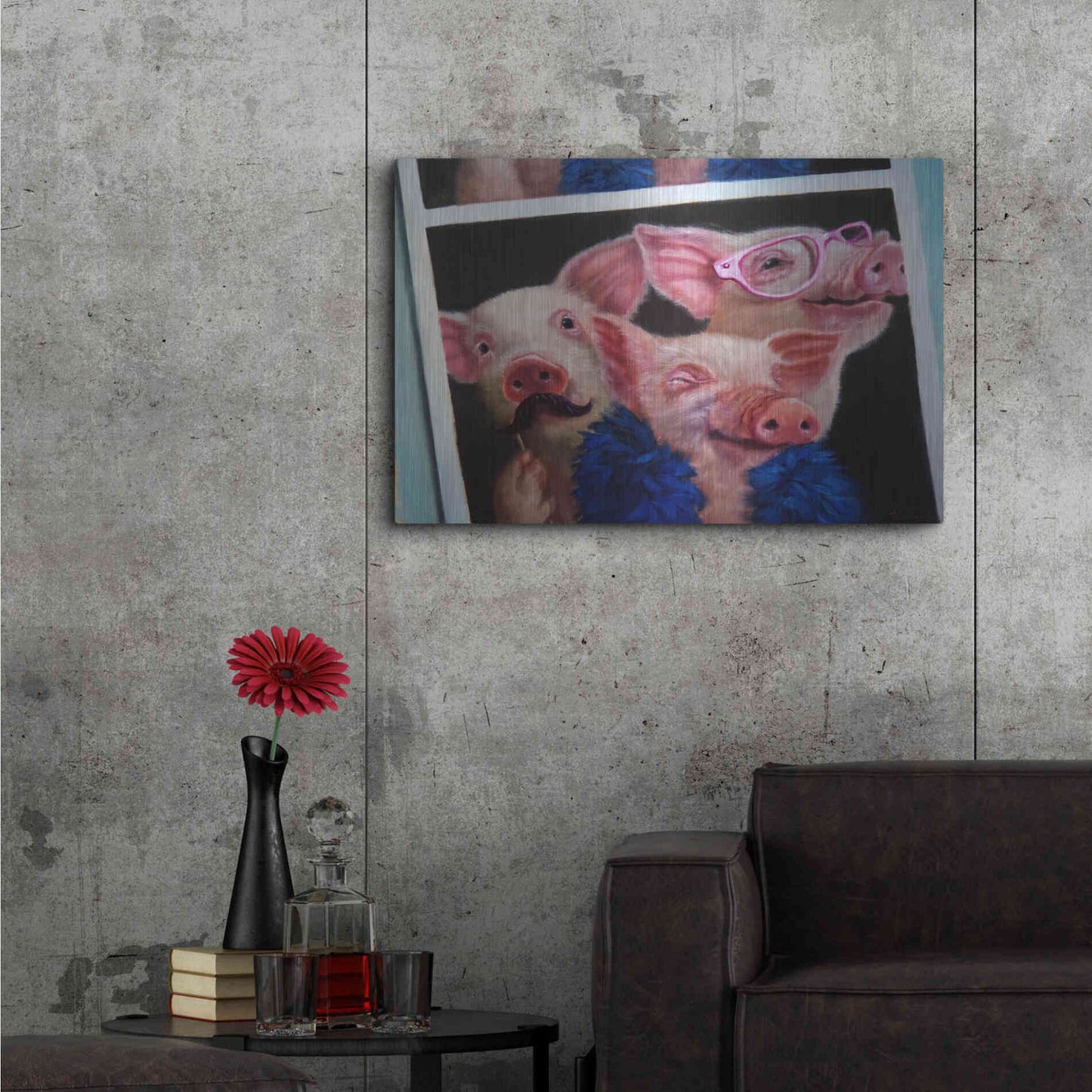 Luxe Metal Art 'Photoshoot' by Lucia Heffernan, Metal Wall Art,36x24