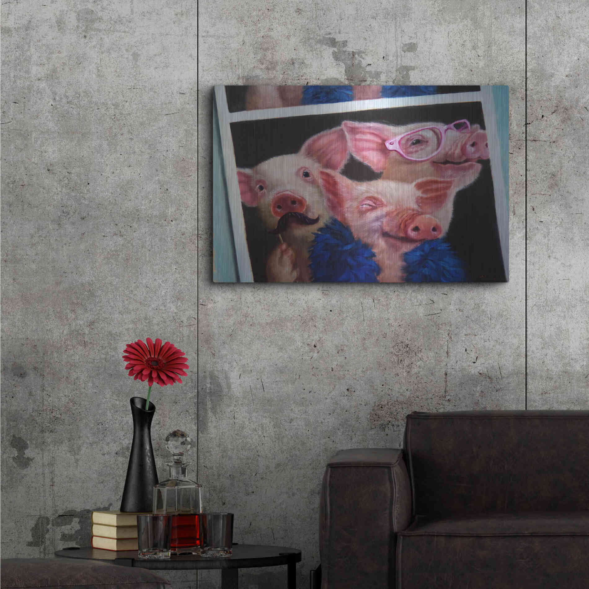 Luxe Metal Art 'Photoshoot' by Lucia Heffernan, Metal Wall Art,36x24