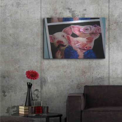 Luxe Metal Art 'Photoshoot' by Lucia Heffernan, Metal Wall Art,36x24