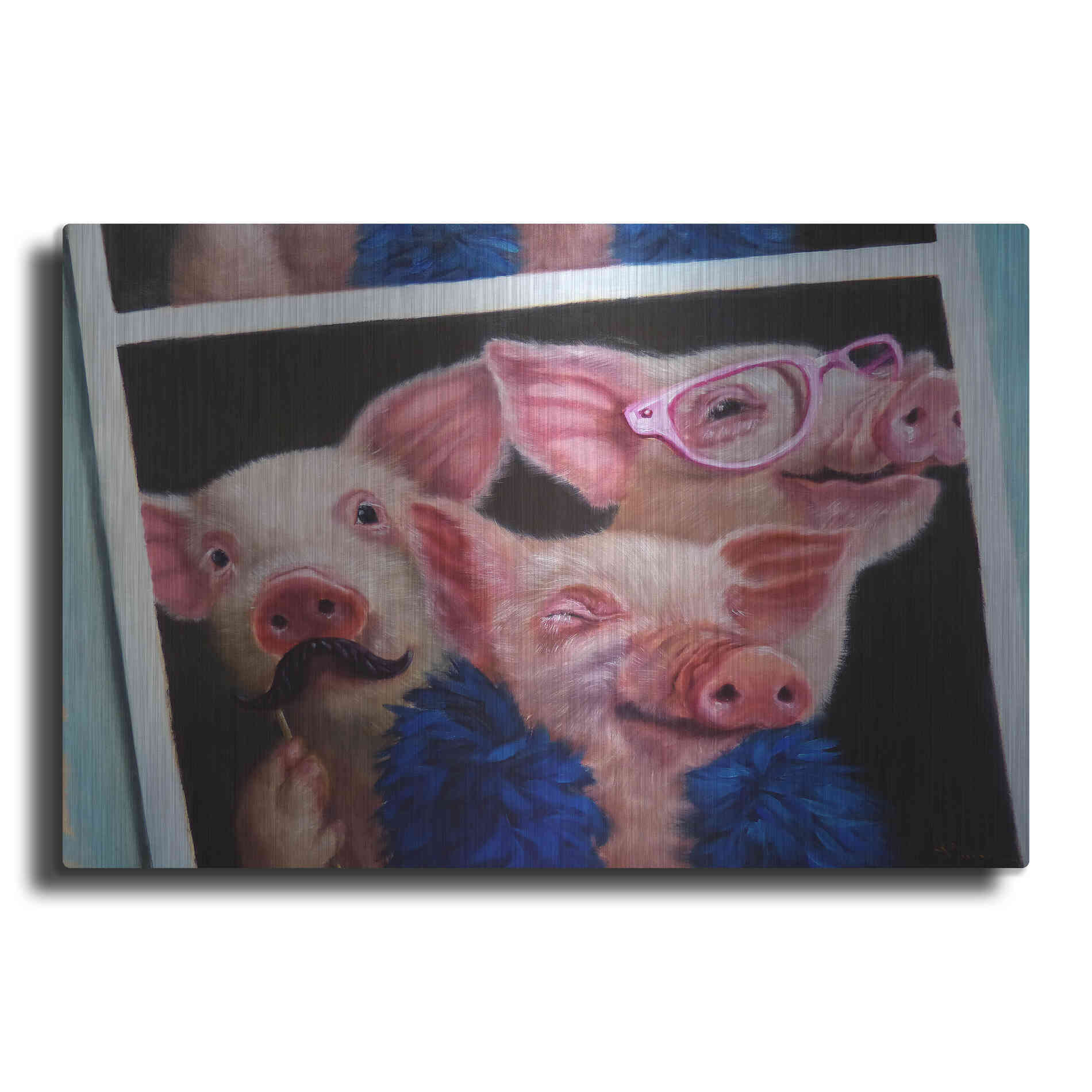 Luxe Metal Art 'Photoshoot' by Lucia Heffernan, Metal Wall Art