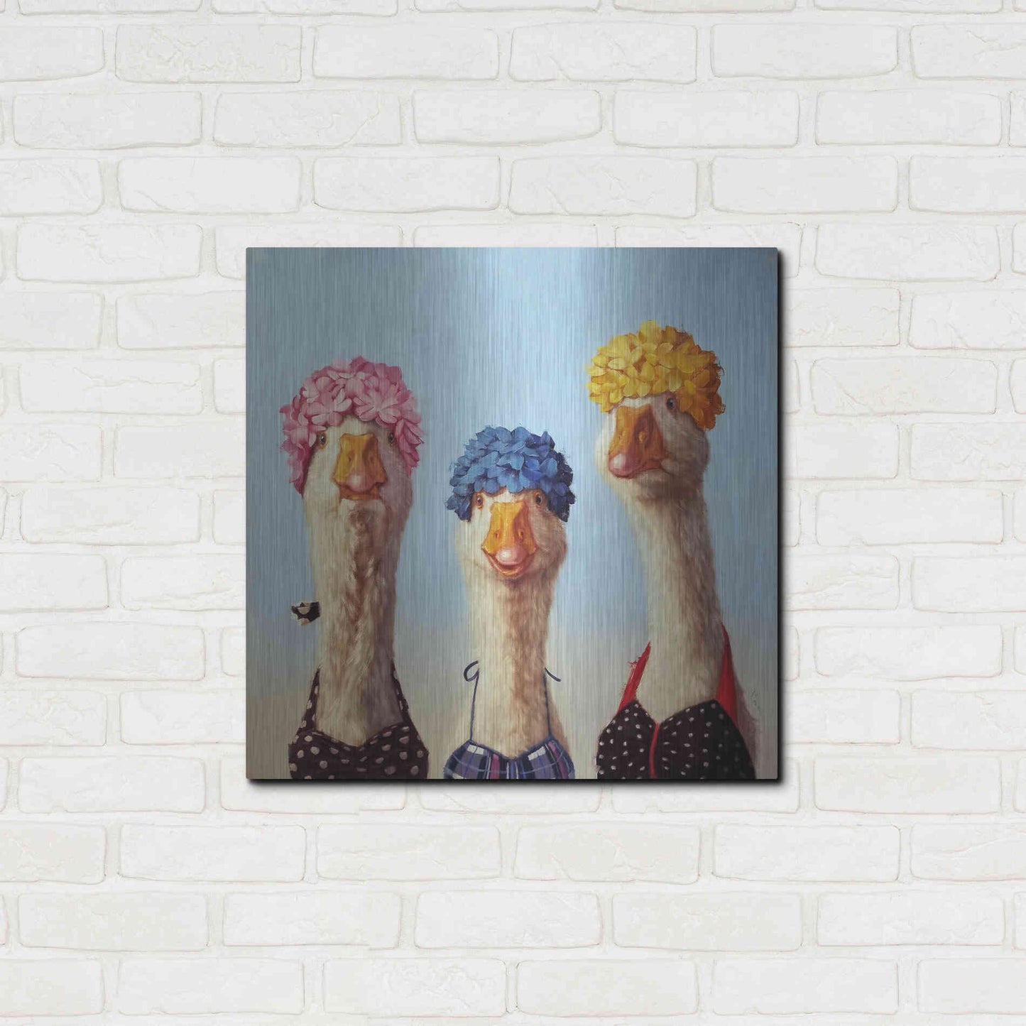 Luxe Metal Art 'Golden Age' by Lucia Heffernan, Metal Wall Art,24x24