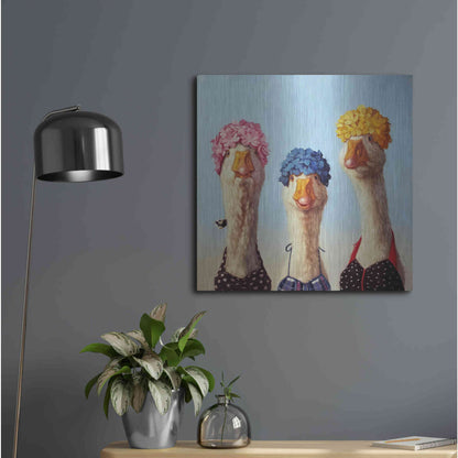 Luxe Metal Art 'Golden Age' by Lucia Heffernan, Metal Wall Art,24x24