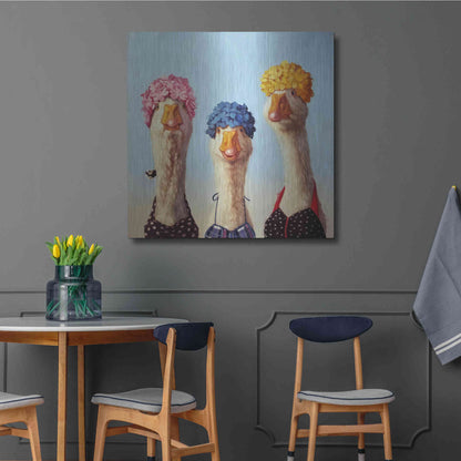 Luxe Metal Art 'Golden Age' by Lucia Heffernan, Metal Wall Art,36x36