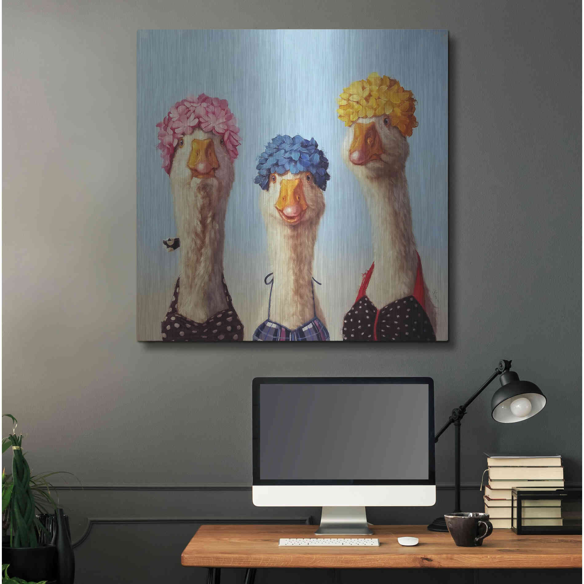 Luxe Metal Art 'Golden Age' by Lucia Heffernan, Metal Wall Art,36x36