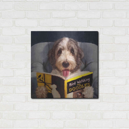 Luxe Metal Art 'Ornithology For Doodles' by Lucia Heffernan, Metal Wall Art,24x24