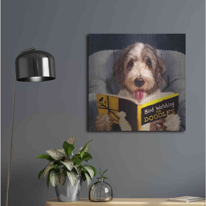 Luxe Metal Art 'Ornithology For Doodles' by Lucia Heffernan, Metal Wall Art,24x24