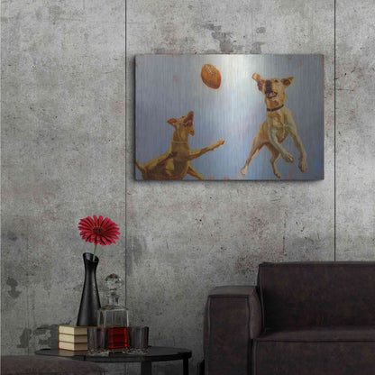 Luxe Metal Art 'Game Point' by Lucia Heffernan, Metal Wall Art,36x24