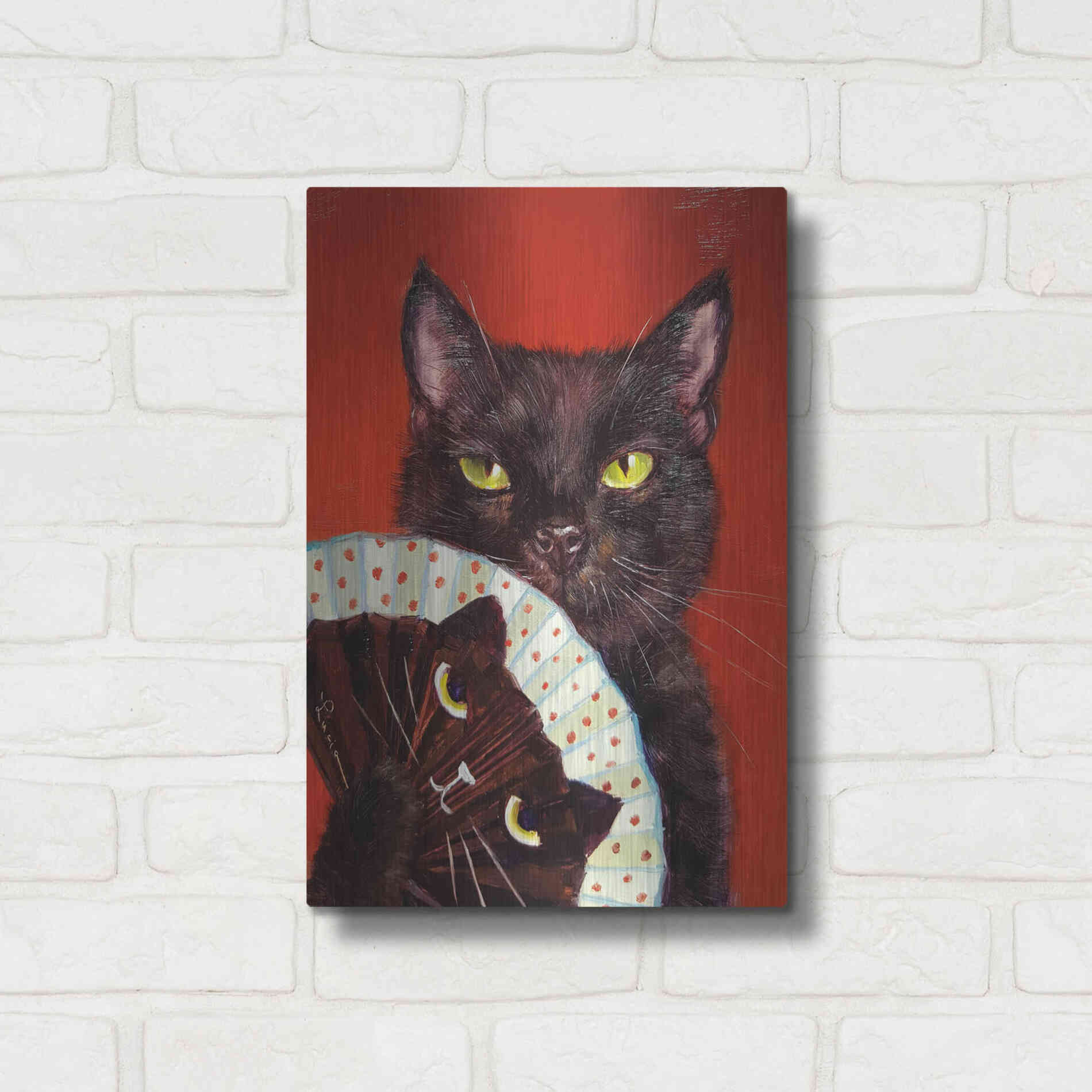 Luxe Metal Art 'Double Trouble' by Lucia Heffernan, Metal Wall Art,12x16