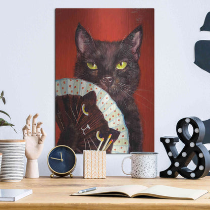 Luxe Metal Art 'Double Trouble' by Lucia Heffernan, Metal Wall Art,12x16