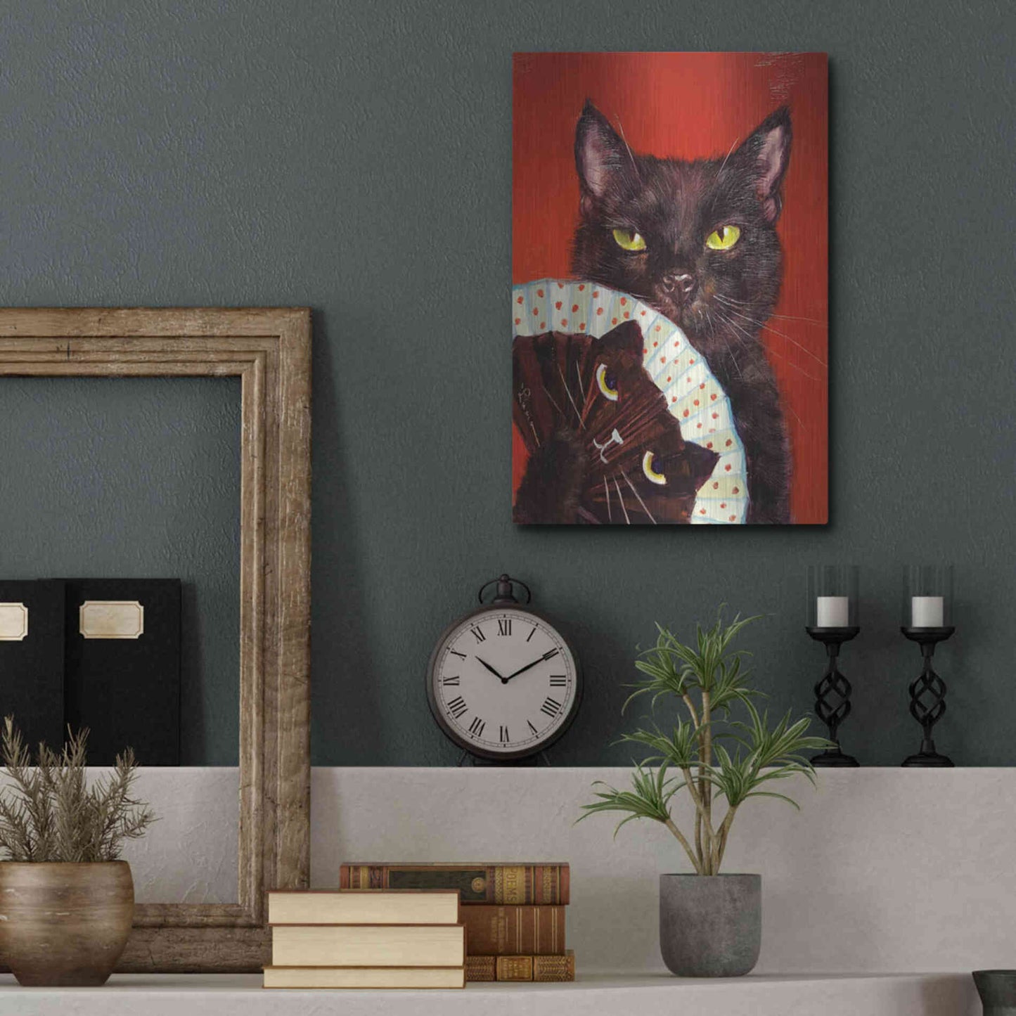 Luxe Metal Art 'Double Trouble' by Lucia Heffernan, Metal Wall Art,12x16