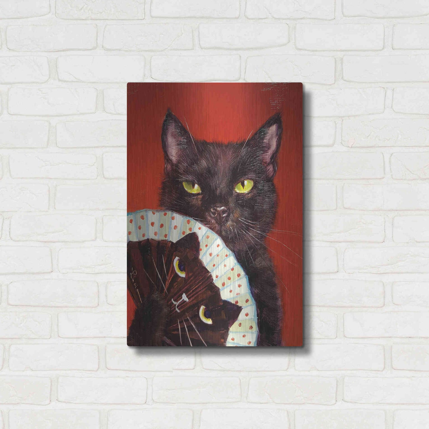 Luxe Metal Art 'Double Trouble' by Lucia Heffernan, Metal Wall Art,16x24