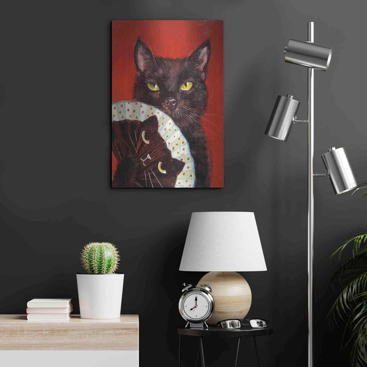 Luxe Metal Art 'Double Trouble' by Lucia Heffernan, Metal Wall Art,16x24