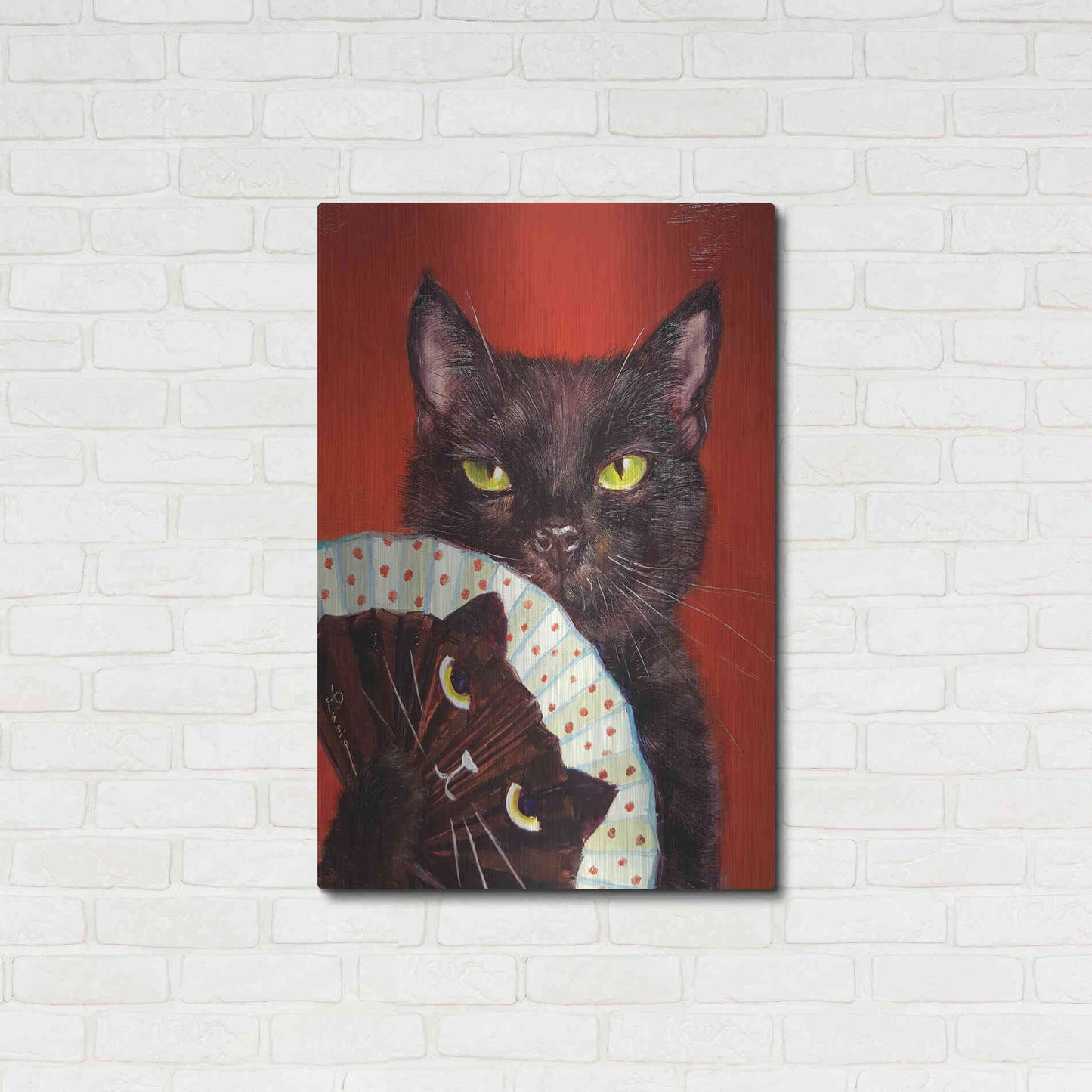 Luxe Metal Art 'Double Trouble' by Lucia Heffernan, Metal Wall Art,24x36