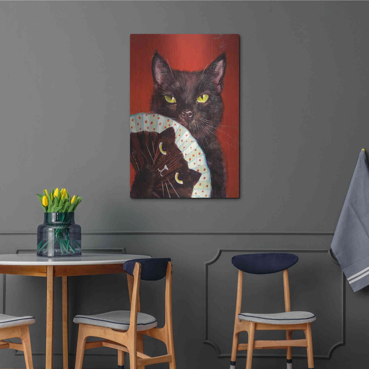 Luxe Metal Art 'Double Trouble' by Lucia Heffernan, Metal Wall Art,24x36