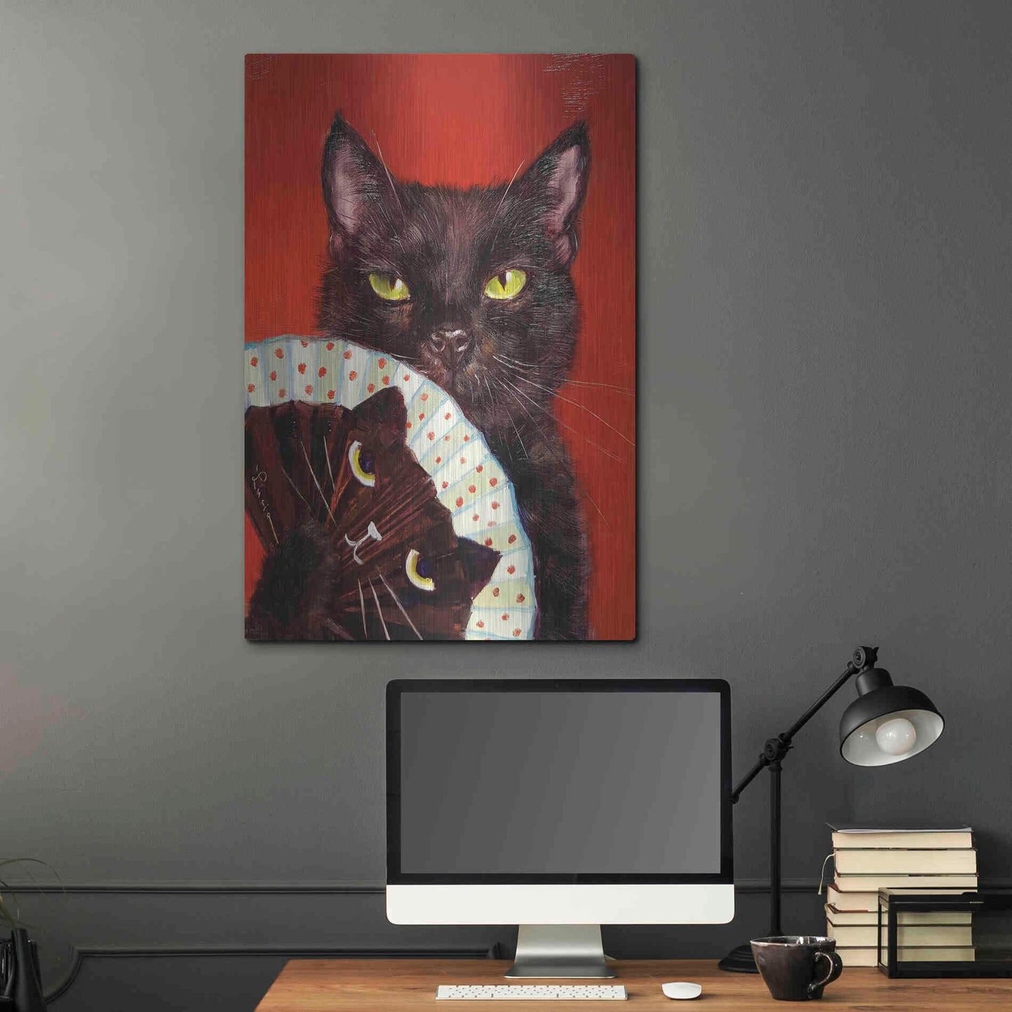 Luxe Metal Art 'Double Trouble' by Lucia Heffernan, Metal Wall Art,24x36