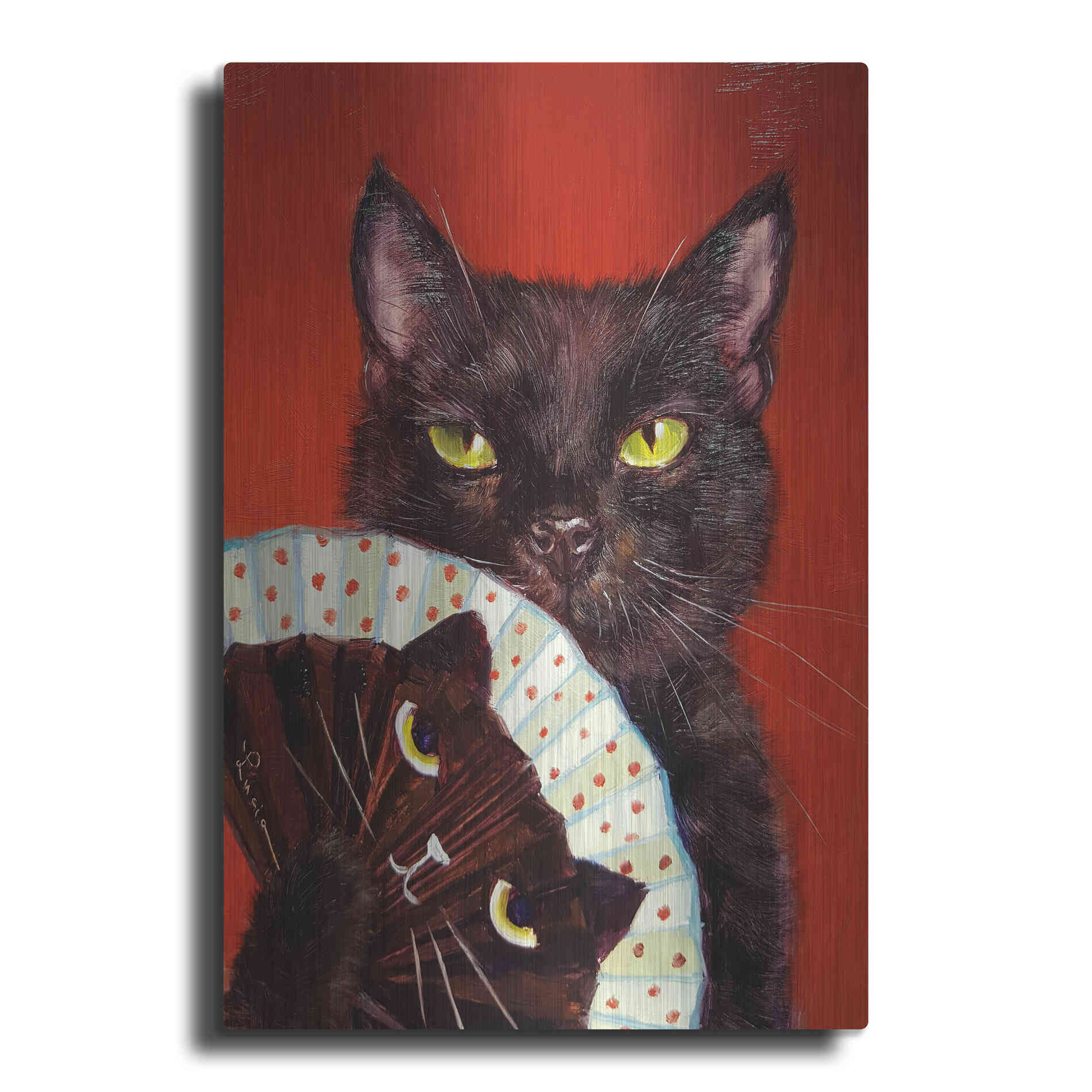 Luxe Metal Art 'Double Trouble' by Lucia Heffernan, Metal Wall Art