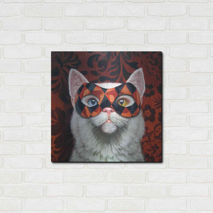 Luxe Metal Art 'Enigma' by Lucia Heffernan, Metal Wall Art,24x24