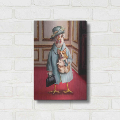 Luxe Metal Art 'Her Majesty' by Lucia Heffernan, Metal Wall Art,12x16