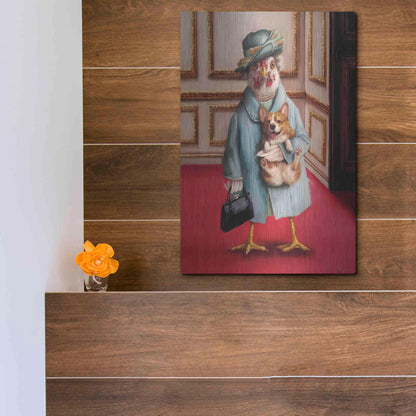 Luxe Metal Art 'Her Majesty' by Lucia Heffernan, Metal Wall Art,12x16