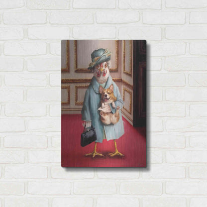 Luxe Metal Art 'Her Majesty' by Lucia Heffernan, Metal Wall Art,16x24