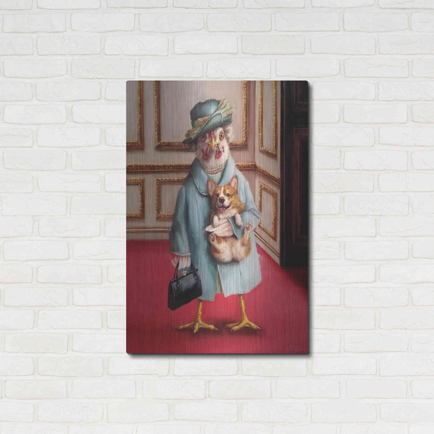 Luxe Metal Art 'Her Majesty' by Lucia Heffernan, Metal Wall Art,24x36