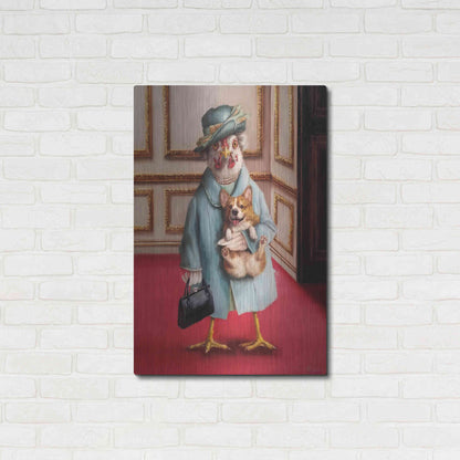 Luxe Metal Art 'Her Majesty' by Lucia Heffernan, Metal Wall Art,24x36