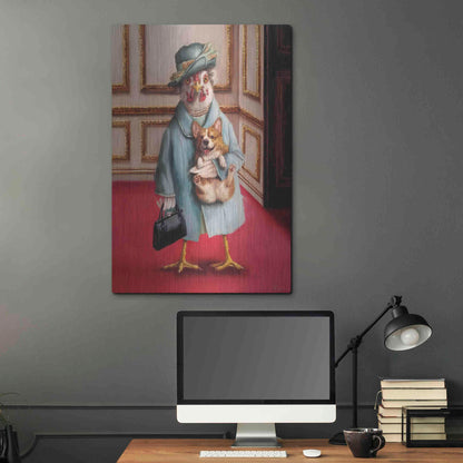 Luxe Metal Art 'Her Majesty' by Lucia Heffernan, Metal Wall Art,24x36