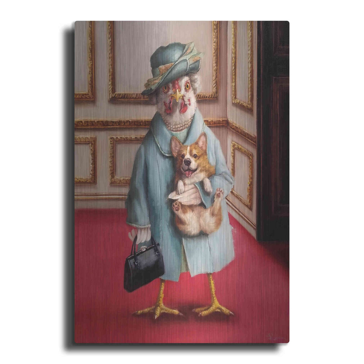 Luxe Metal Art 'Her Majesty' by Lucia Heffernan, Metal Wall Art