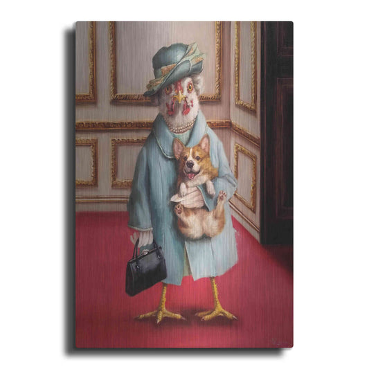 Luxe Metal Art 'Her Majesty' by Lucia Heffernan, Metal Wall Art