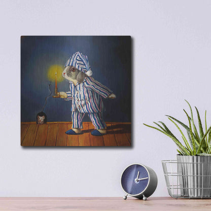 Luxe Metal Art 'The Night Before Xmas' by Lucia Heffernan, Metal Wall Art,12x12