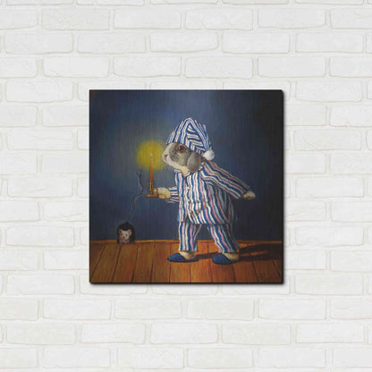 Luxe Metal Art 'The Night Before Xmas' by Lucia Heffernan, Metal Wall Art,24x24