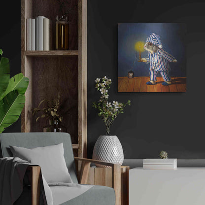 Luxe Metal Art 'The Night Before Xmas' by Lucia Heffernan, Metal Wall Art,24x24