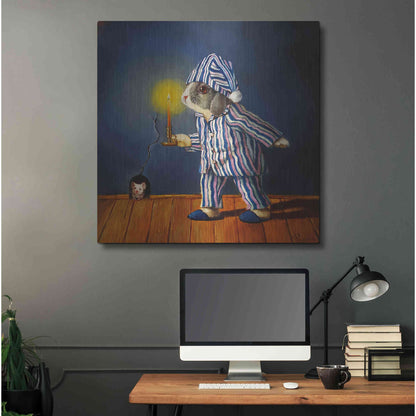 Luxe Metal Art 'The Night Before Xmas' by Lucia Heffernan, Metal Wall Art,36x36