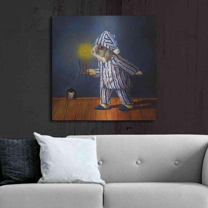 Luxe Metal Art 'The Night Before Xmas' by Lucia Heffernan, Metal Wall Art,36x36